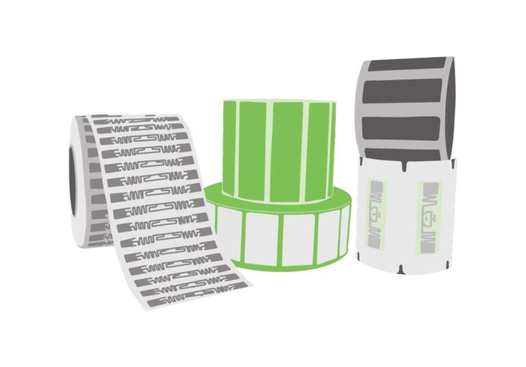etichette rfid tag rotoli